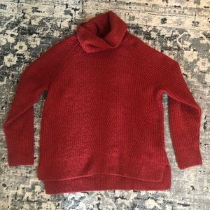 Madewell Rust Medium Turtleneck Sweater